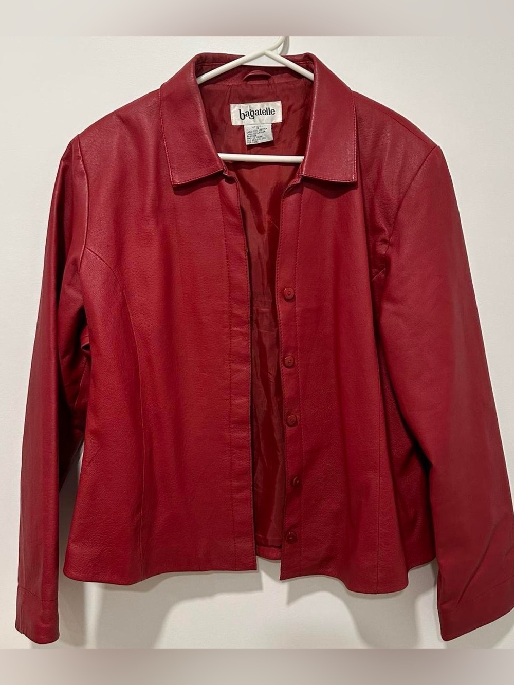 vintage y2k genuine leather button down